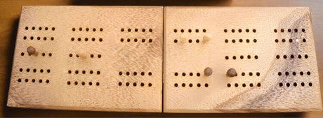 Folding Wood Cribbage Board | Perfect Travel Set - Creative Crafthouse