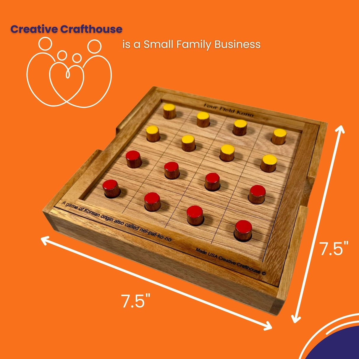 Four Field Kono – Korean Strategy Game | Handmade in the USA - Creative Crafthouse