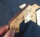 Foxagon Puzzle – Clever 4 - Piece Wooden Brain Teaser - Creative Crafthouse