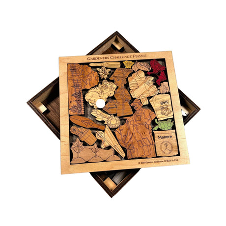 Gardeners Challenge Puzzle - artistic and challenging - can be personalized - Creative Crafthouse