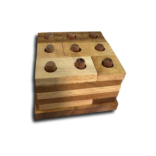 Ghost Tower Puzzle – Wooden Peg Brain Teaser - Creative Crafthouse