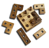 Ghost Tower Puzzle – Wooden Peg Brain Teaser - Creative Crafthouse