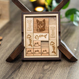 Gift for Cat Lovers – The Great Cat Escape Puzzle, Handmade Wooden Brain Teaser for Desk or Coffee Table - Creative Crafthouse
