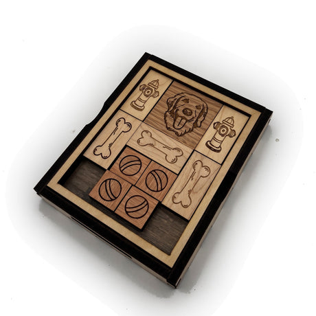 Great Dog Escape Wood Puzzle | Sliding Wooden Block Brain Teaser - Creative Crafthouse