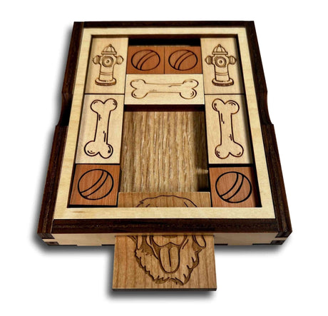 Great Dog Escape - Wooden Sliding Brain Teaser Puzzle - Creative Crafthouse