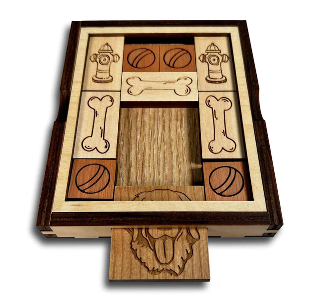 Great Dog Escape - Wooden Sliding Brain Teaser Puzzle - Creative Crafthouse