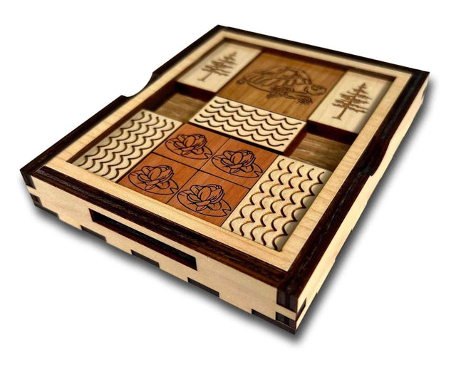 Great Turtle Escape - Wooden Sliding pieces Brain Teaser Puzzle - Creative Crafthouse