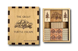 Great Turtle Escape - Wooden Sliding pieces Brain Teaser Puzzle - Creative Crafthouse