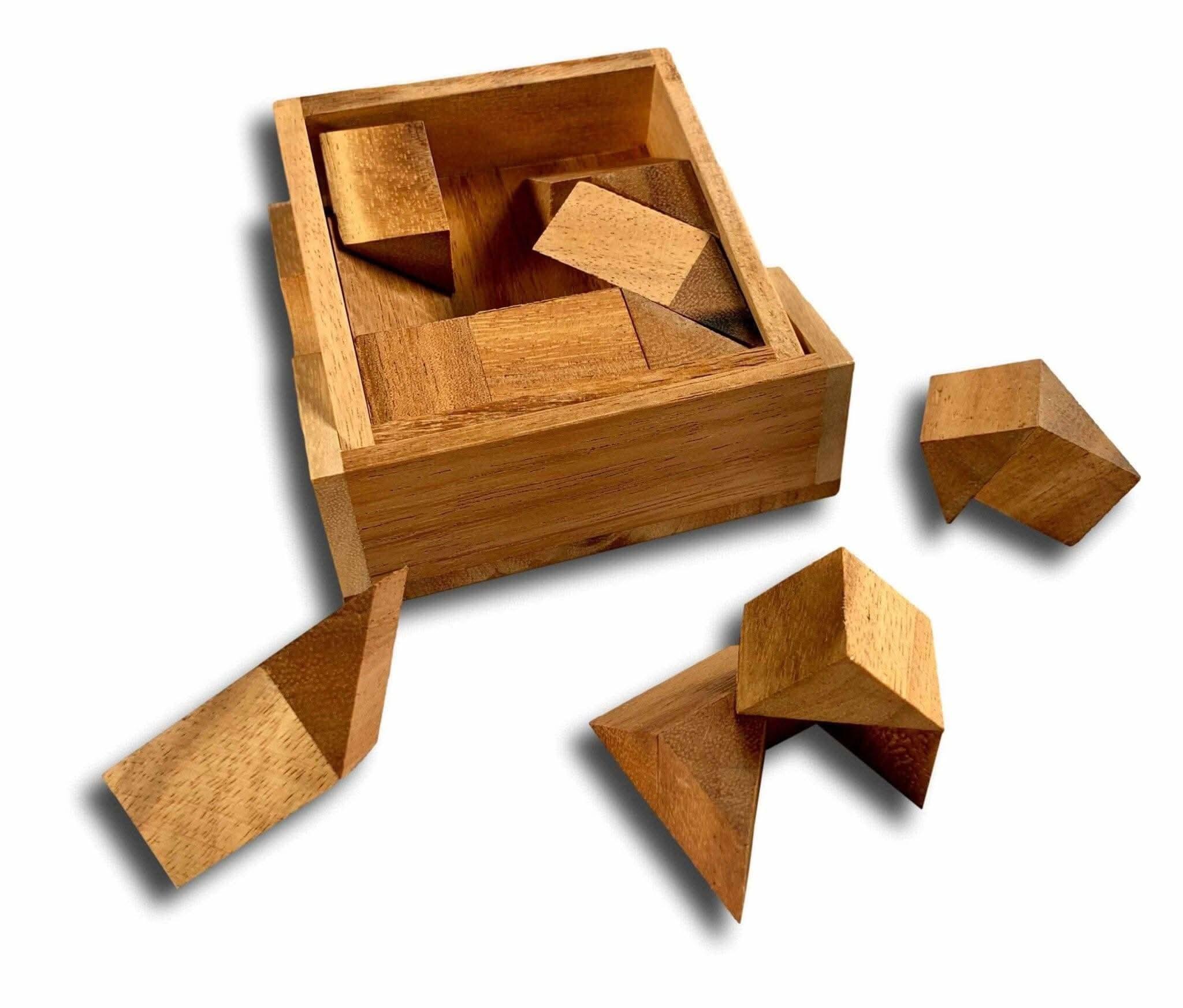 The Devils Square Wood Puzzle |Hard Brain Teaser for Adults