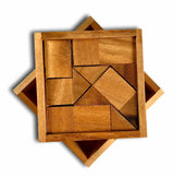 Hard Puzzle for Adults | The Devils Square - Christmas Gift for Stepmom - Wooden Brain Teaser Puzzle Gift - Level 10 out of 10 Difficulty - Creative Crafthouse