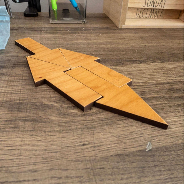 Stocking Stuffer for Puzzle Nerds - The Hidden Arrow Puzzle - 4 Piece Brain Teaser - Gifts Under 20 Dollars - Creative Crafthouse