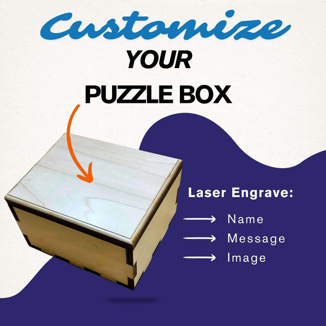Hurricane Puzzle Box | Personalized Wooden 5th Anniversary Gift - Creative Crafthouse