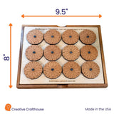 Impossible Puzzle Gift Set for Adults – Dodecagon Dilemma & Most Perfect Square 64 - Two Wood Brain Teasers Gifts for Hard to Buy for People - Creative Crafthouse