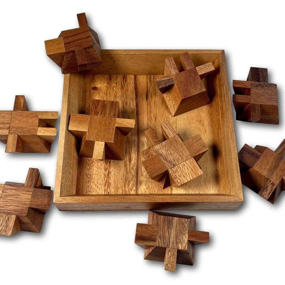 The Ziggurat Square Brain Teaser | Extremely Difficult Wood Puzzle for ...