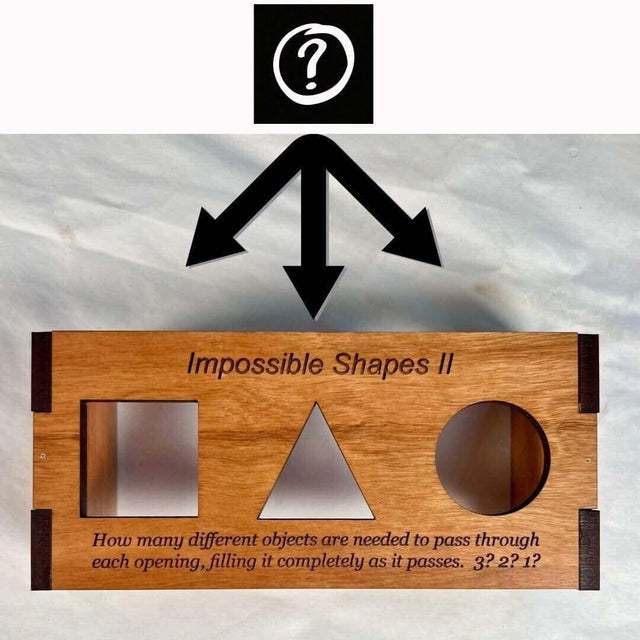 Impossible Shape Puzzle 2.0 - If the Perfect Fit was a Brain Teaser - Fit One Piece Perfectly in to Each Hole - Creative Crafthouse