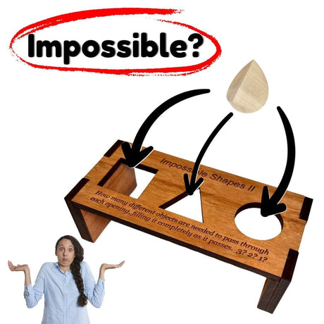 Impossible Shape Puzzle 2.0 - If the Perfect Fit was a Brain Teaser - Fit One Piece Perfectly in to Each Hole - Creative Crafthouse
