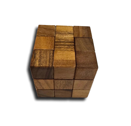 Interlock 4 – Wooden Brain Teaser Cube - Creative Crafthouse