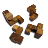 Interlock 4 – Wooden Brain Teaser Cube - Creative Crafthouse