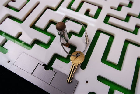 Key Maze Puzzle - Acrylic Model – Traps a Key Until Maze is Solved - Brain Teaser - Labyrinth Puzzle - Creative Crafthouse