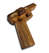 Kumiki Pistol Puzzle – Wooden Interlocking Brain Teaser - Creative Crafthouse