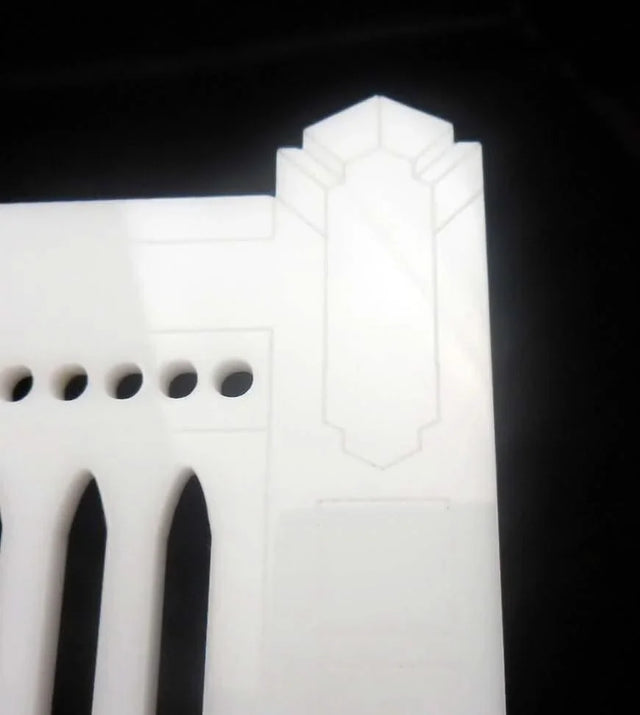 Yankee Stadium Facade LARGE 10.6in by 82in White Acrylic - Baseball Decoration - Wall Trim - Sports Wall Hanging - Creative Crafthouse