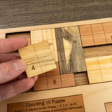 Last Minute Gift for the Grandkids - Personalizable Montessori Math Puzzle For Toddlers - The Counting 10 Wood Puzzle - Creative Crafthouse