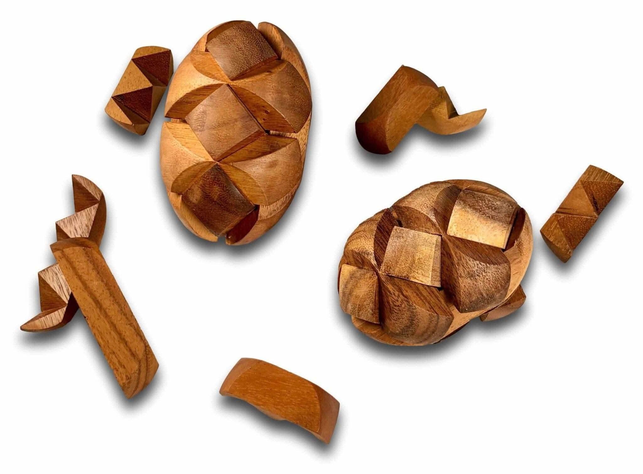 Football Interlocking Wood Puzzle | Brain Teaser for Ages 8+