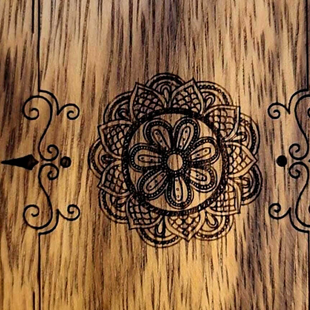 Mandala Wooden Gift Card & Money Puzzle Box | Secret Lock Box - Creative Crafthouse