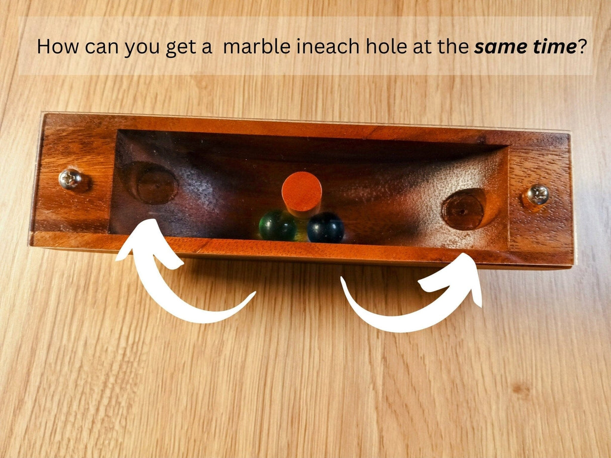 Marble Canoe - Classic Puzzle - Wood Brain Teaser - Creative Crafthouse