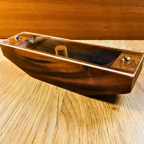 Marble Canoe Wood Brain Teaser | Classic Coffee Table Puzzle - Creative Crafthouse