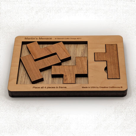 Martin's Menace Small | Stewart Coffin 217 Wood Puzzle - Creative Crafthouse