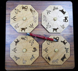 Match Four Jumbo Puzzle – Position Disks Such that All Touching Edges Match - Escape Room Game - Creative Crafthouse