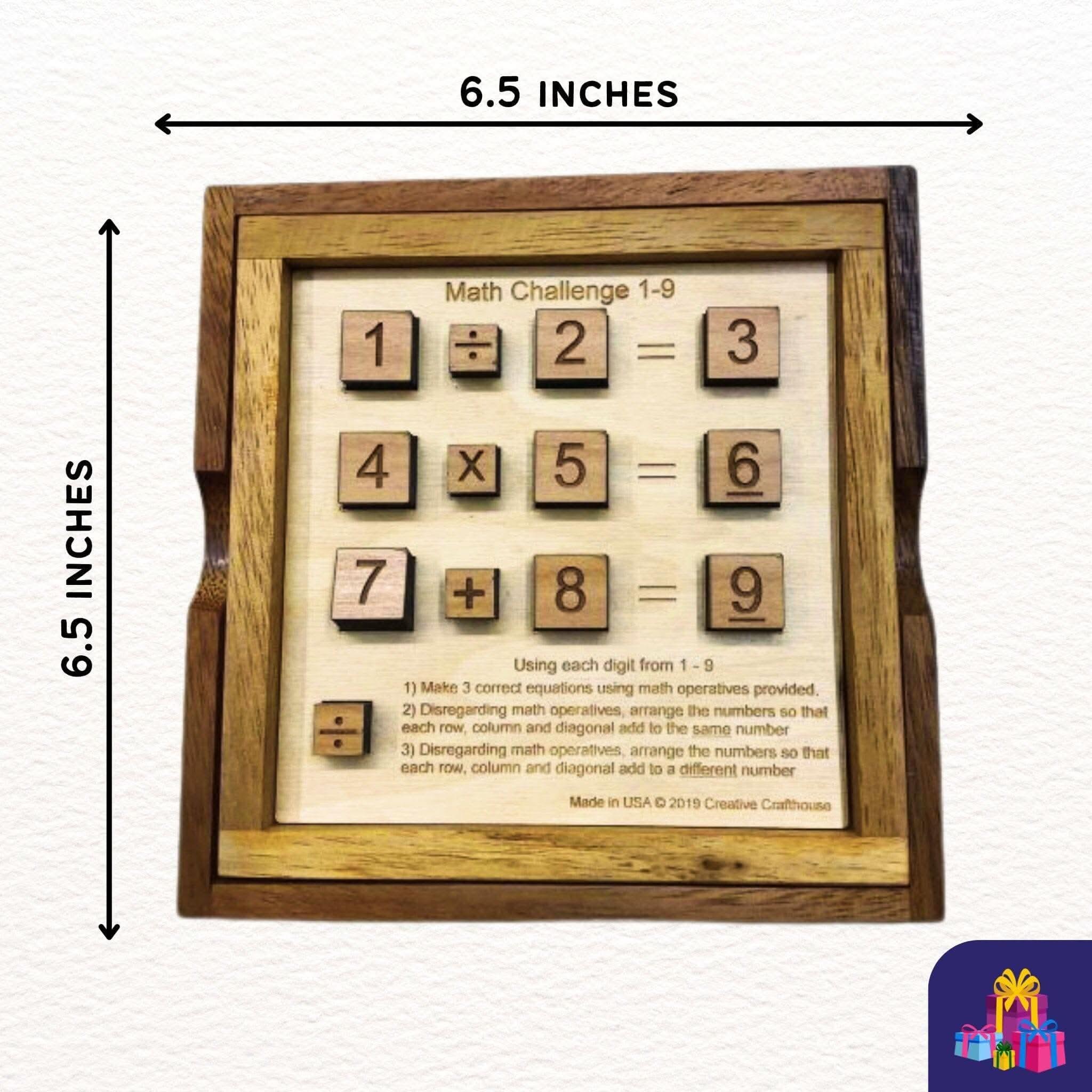 Magic Math Square 1-9 Brain Teaser Different Puzzles in