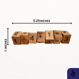 Math Snake 7 Wood Puzzle - Learn and Teach Elementary Grade Math - Gift for Kids - Gifts Under 10 Dollars - Creative Crafthouse