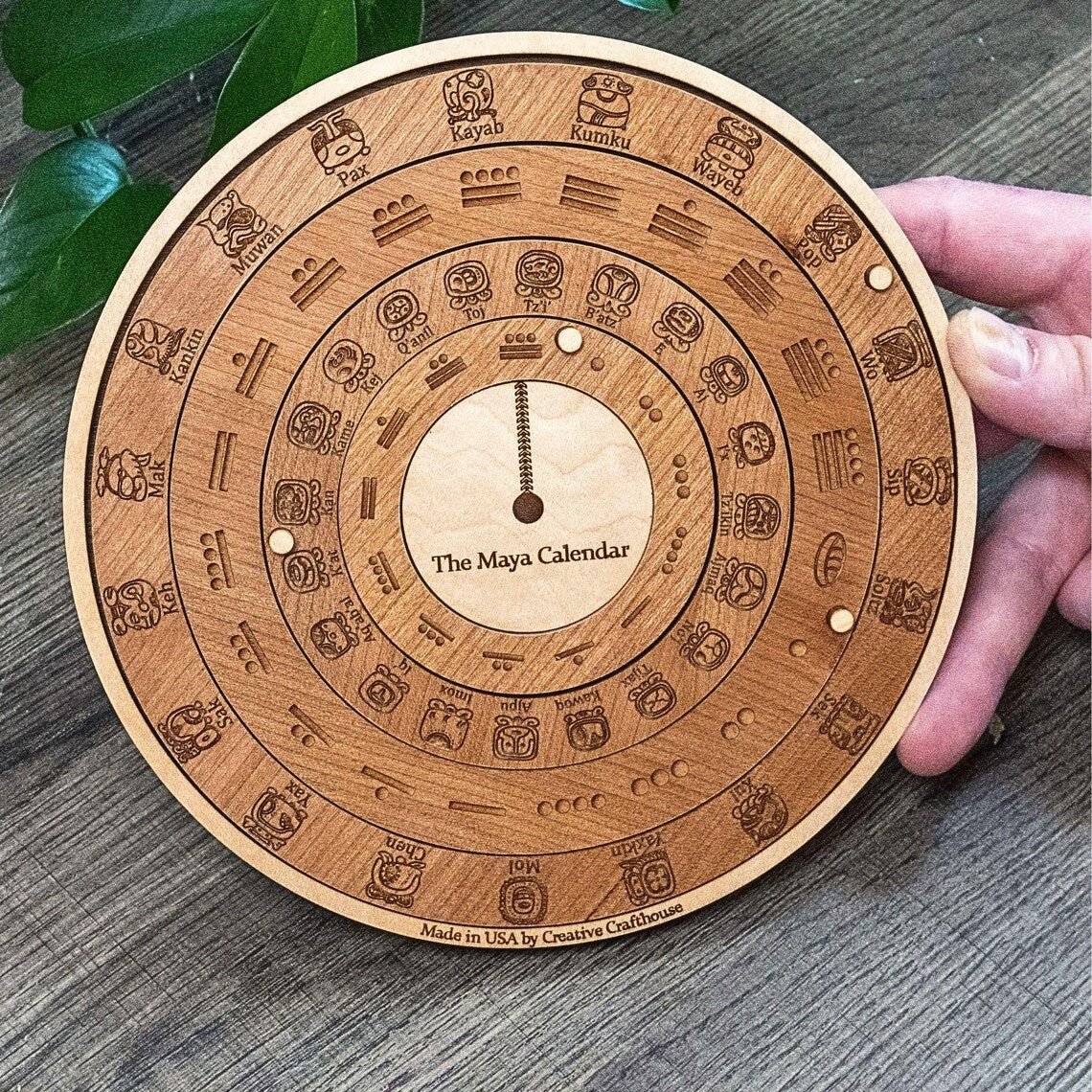 Maya Calendar Cholq'ij Edition | Interactive Wooden Calendar - Creative Crafthouse