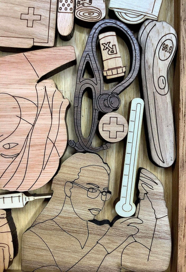 Medical Assistant Puzzle - artistic and challenging - can be personalized - Creative Crafthouse