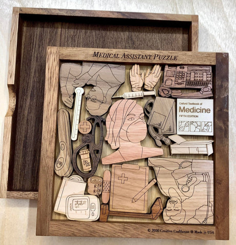 Medical Assistant Puzzle - artistic and challenging - can be personalized - Creative Crafthouse