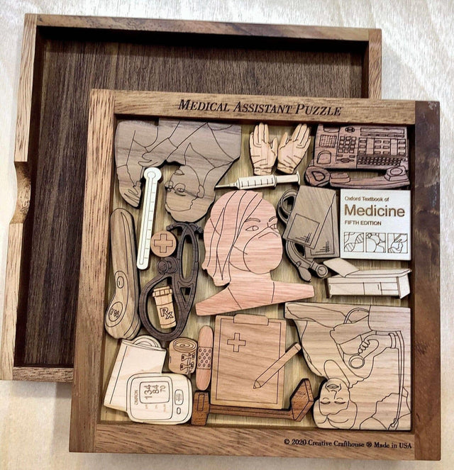 Medical Assistant Puzzle - artistic and challenging - can be personalized - Creative Crafthouse