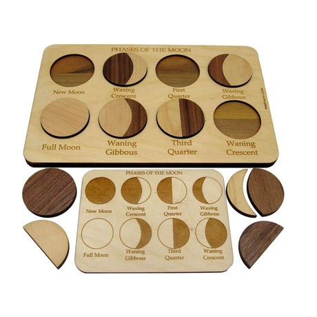 Personalized Moon Phases Puzzle – Educational Montessori Toy - Creative Crafthouse