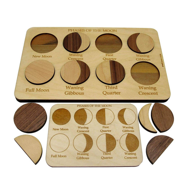 Personalized Moon Phases Puzzle – Educational Montessori Toy - Creative Crafthouse