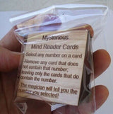 Mysterious Mind Reader magic puzzle Alder cards - amaze your friends - Creative Crafthouse