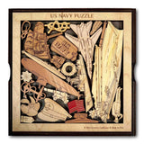 Navy Puzzle Gift - Extremely Challenging & Artistic 22 pcs Hardwood Brain Teaser - Creative Crafthouse