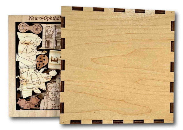 Neuro - Ophthalmology Gifts - Personalize Your Puzzle with a Laser Engraved Name and Message - New Age Modern Wooden Puzzle Decor - Creative Crafthouse