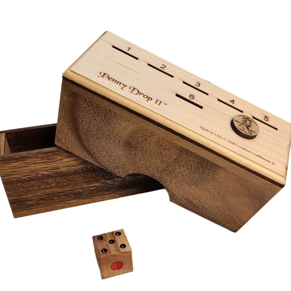 Penny Drop II Dice Game | Family Game or Bar Activity – Creative Crafthouse