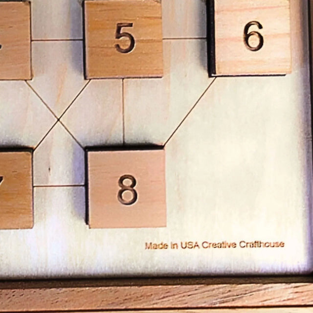 No Connection Puzzle | Wooden Brain Teaser Challenge - Creative Crafthouse