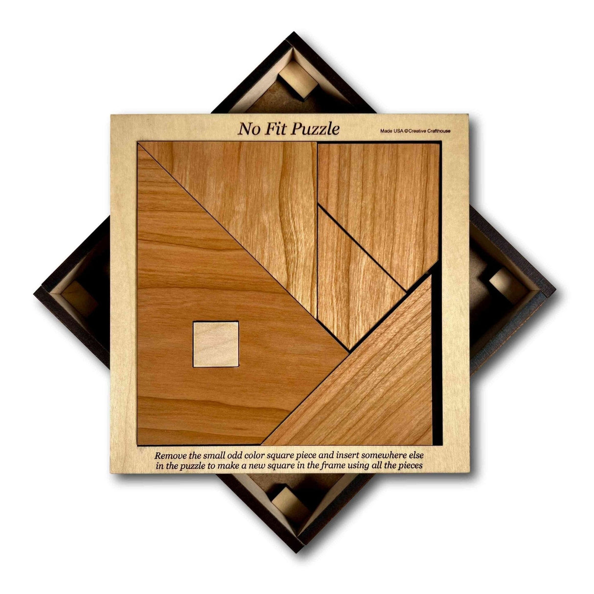 No Fit Puzzle - How can this be?? A fun and clever packing brain teaser puzzle! - Creative Crafthouse