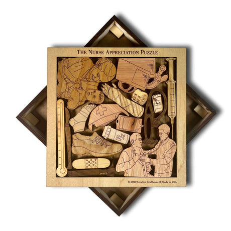 Nurse Puzzle – Personalized Wooden Christmas Gift for Nurses - Creative Crafthouse