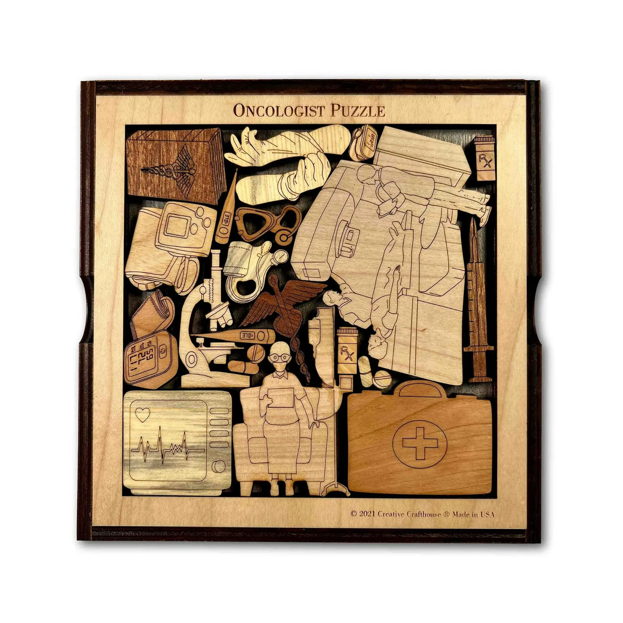 Oncologist Wood Puzzle | Personalizable Gift for Doctor
