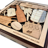 One of a Kind Christmas Gift for Beer Lovers - Personalizable Gift got Him - 12 Piece Wooden Beer Puzzle - Holiday Gift for Him - Bar Decor - Creative Crafthouse