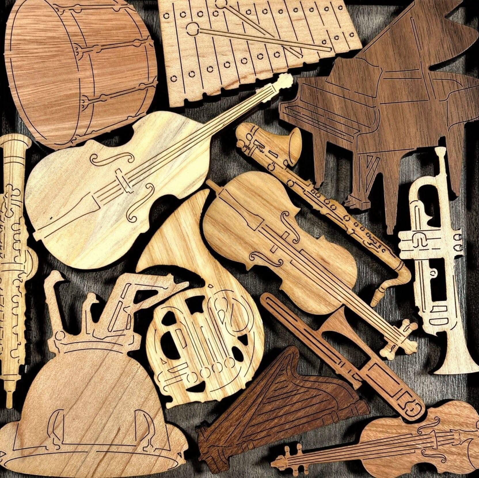 Orchestra Pit Wood Puzzle | Personalizable Gift for Musicians